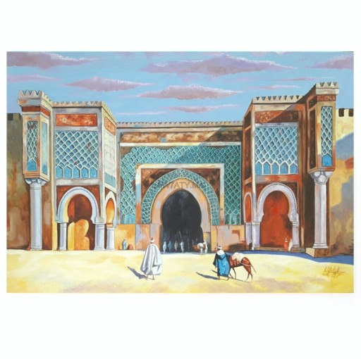 À lheure Terminologie Rendre tableau marocain Mosquée Pebish parapluie