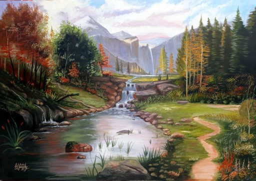 Tableau nature, acheter une peinture de paysage sur toile 
