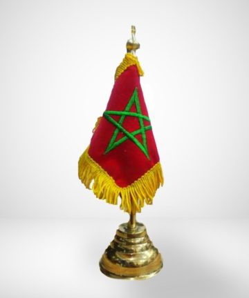 Drapeau Maroc avec support 27 cm
