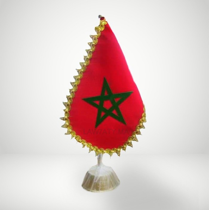 Drapeau Marocain – Drapeau pour bureau avec socle