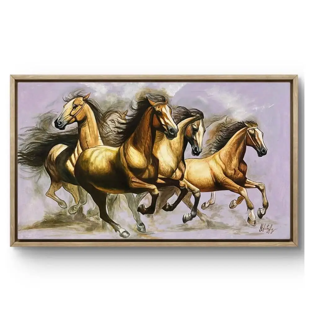 Tableau Chevaux 003<br>Huile sur Toile<br>100x70cm