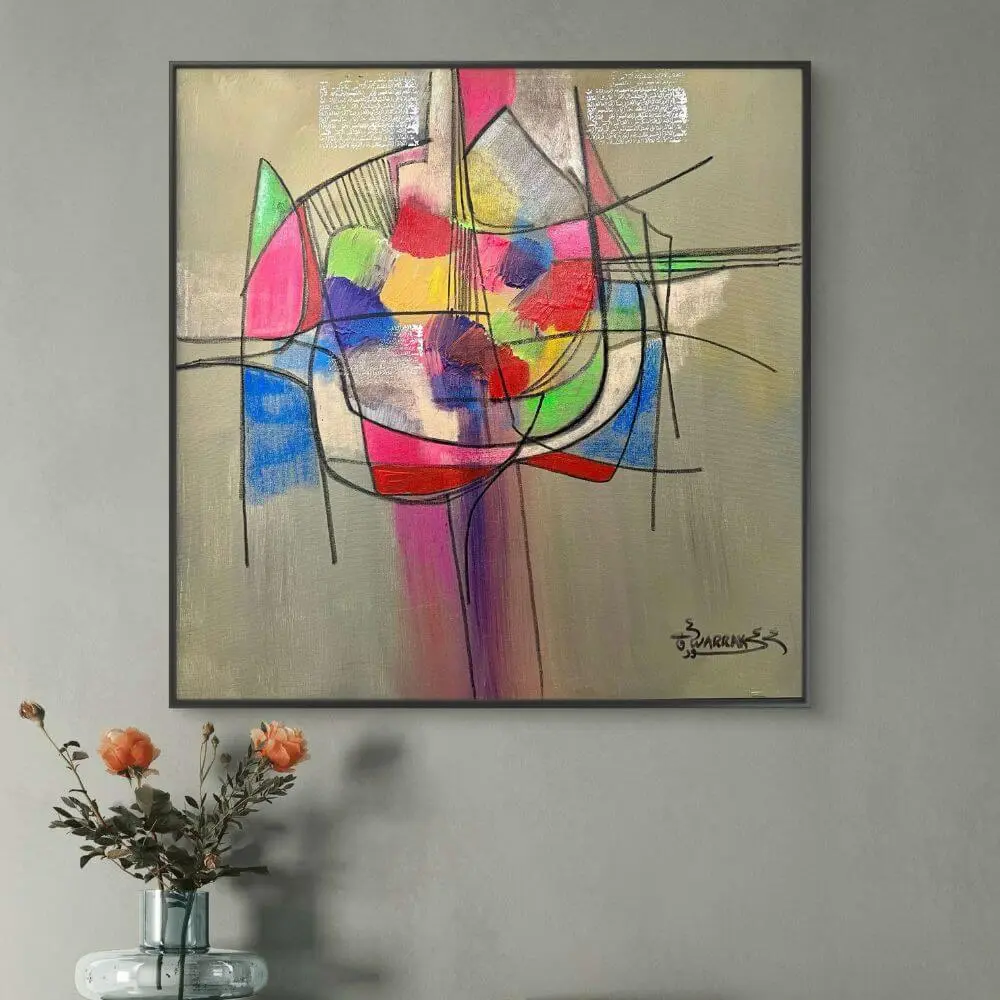 Tableau abstrait Maroc